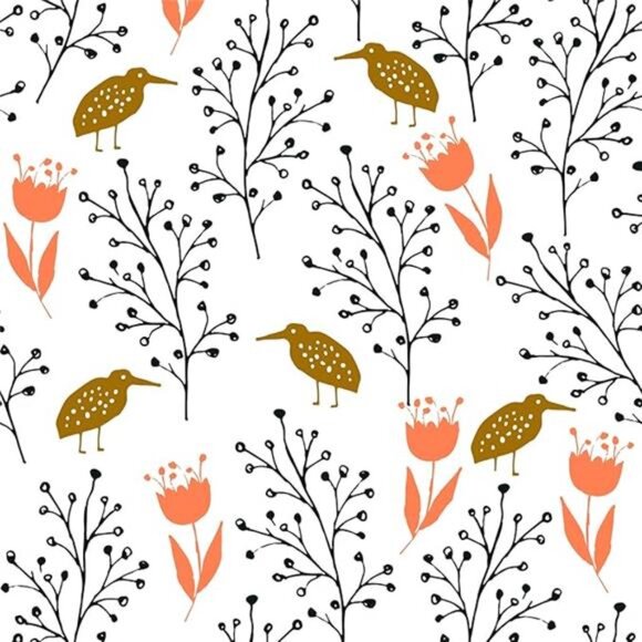 Vintage Floral Peel and Stick Wallpaper – Removable Flower & Bird Design - Picture 7 of 7